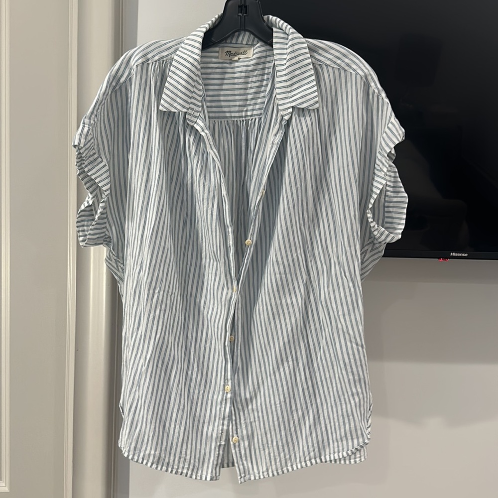 Madewell Button Down Stripe Blouse
